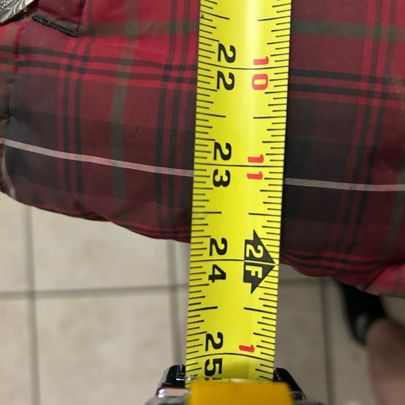 Eddie Bauer Women’s Premium Goose Down Insulated Vest Red Black Plaid XS - Picture 5 of 5